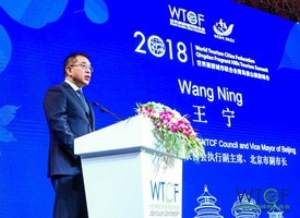 開幕式上WTCF理事會執行副主席、北京市副市長王寧致歡迎辭_fororder_002