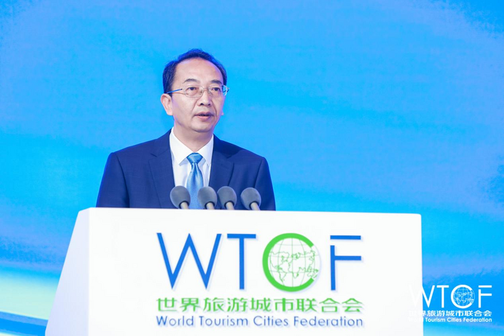 Yang Haodong, a Member of Standing Committee and Director-General of Publicity Department of CPC Hunan Provincial Committee: Hunan to Contribute to Full Recovery and High-quality Development of World Tourism Industry_fororder_图片1
