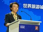 Vice Chairperson Cheng Hong made a speech at the WTCF Rabat & Fez Fragrant Hills Tourism Summit 2015