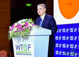 Li Weiqun, Chairman of the WTCF Committee of Investment delivered a speech_fororder_005