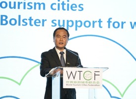 Song Yu, Secretary-General of WTCF Makes Keynote Speech at the Opening Ceremony_fororder_图集4