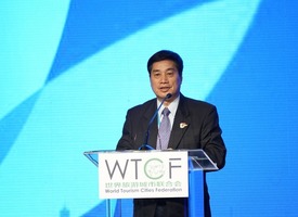 Mr. Zhu Shanzhong, Executive Director of WTCF Delivering a Speech During the Opening Ceremony_fororder_图集3