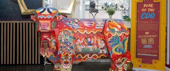 中国牛年庆祝活动： 牛年艺术雕塑“星之城堡”在爱丁堡揭幕