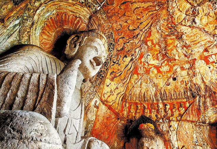 National Geographic Lists Longmen Grottoes in Luoyang in Its Top Destinations for 2023_fororder_宾阳中洞彩绘 曾宪平 摄