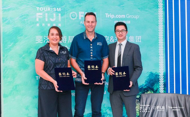 Tourism Fiji, Fiji Airways and Trip.com Group Deepen Cooperation with Strategic MOU