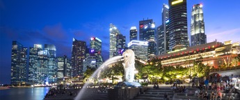 Singapore's Visa-free Entry Policy Boosts Tourism_fororder_QJ7109299063新加坡鱼尾狮