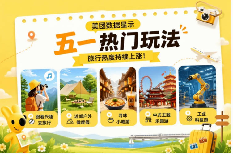 美团：“五一出游”搜索热度涨140%_fororder_2